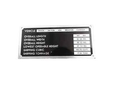 Données Plaque Pour À Dodge