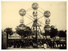 Albert Gilles, Paris, Fête foraine, Jardin du Luxembourg Collection Albert Gille