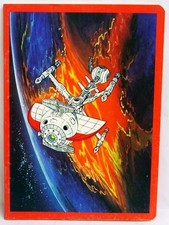 Capitaine Flam - Cahier d'écolier - Le Cyberlabe quittant Megara