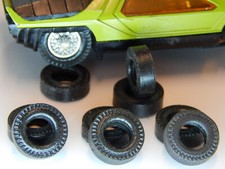 Pneus pour voitures circuit électrique JOUEF Carabo, 1 paires AV + 1 paires AR