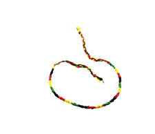 Bracelet Brésilien - en fil tressé Rasta jamaïcain  - Artisanat fait main # 15