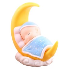  1pc jolie lune baby décor de bureau ornement festival cadeau voiture décoration