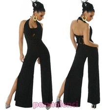 Global Costume Robe pour Femme Fente Jumpsuit Chair Look Disque Gogo LI-9516