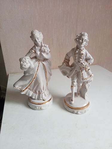 Statuette couple céramique - en,