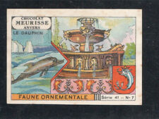 Chromo Faune ornementale Le Dauphin Fontaine Pub Meurisse TB