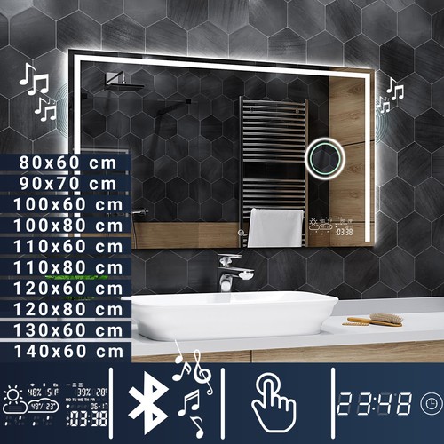 Miroir salle bain lumineux - bain,