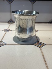 Timbale en argent massif