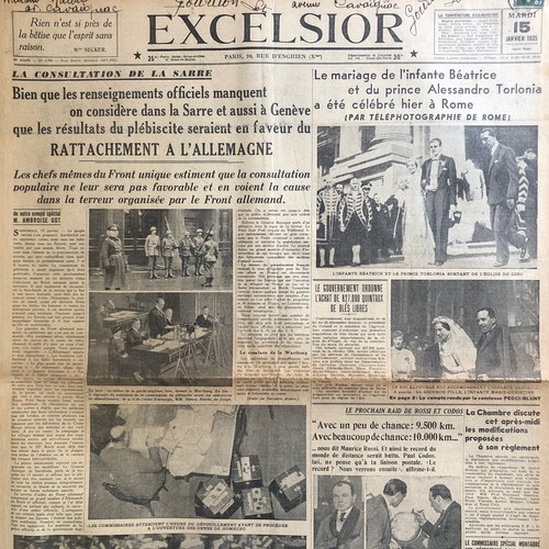 Journal excelsior 1935 - journal, #
