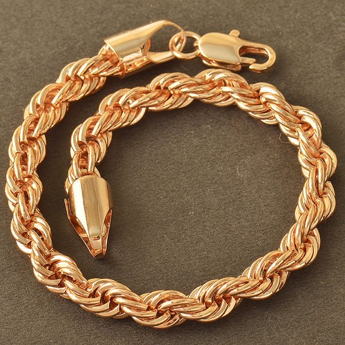 Bracelet torsadé doré pour