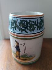 Chope Faïence Ancienne Desvres Quimper Signée  Georges Martel Paysan Breton