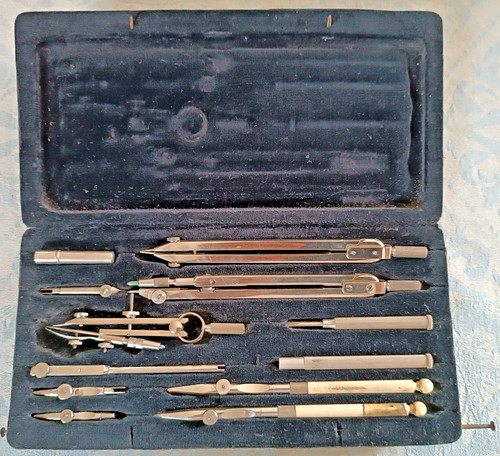 Ancienne boite compas - ancienne,