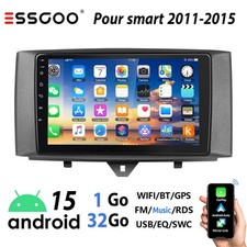 Pour Smart Fortwo 451 2011-2015 4+64G Android 15 Autoradio Apple Carplay GPS SWC