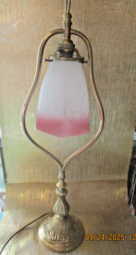 Ancienne lampe lyre bureau - lampe, de