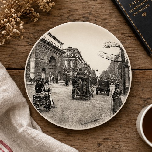 Ancienne assiette dessert - ancienne,