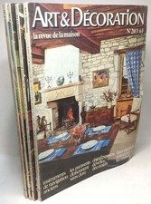 4 numéros de Art & décoration la revue de la maison: n°178 (1974) +