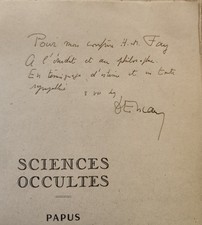 Ph Encausse - Sciences Occultes ou 25 années d'Occultisme Occidental - dédicacé