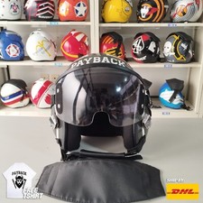TOP GUN PAYBACK HGU-55 FLIGHT HELMET MOVIE PROP PILOT AVIATOR USN NAVY + T-SHIRT