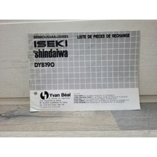 Iseki Debrouissailleuse Shindaiwa DYB190 - Manuel Liste de Pieces Detachees