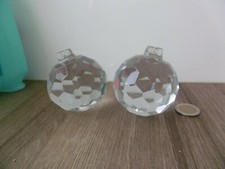 lot de 2 anciennes boules en