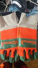 GANTS AVEC MANCHETTES DE PROTECTION SCIE A CHAINE TAILLE 10
