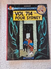 Tintin vol 714 pour Sydney album bd sous blister rare avec silhouette 2004 neuf