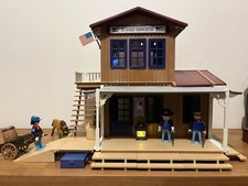 Playmobil Maison Western * US  Cavalry Headquarter * Soldats Nordistes- Custom