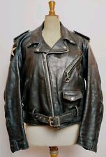 Perfecto 618 SCHOTT Manteau Cuir made in USA black leather Size 44 