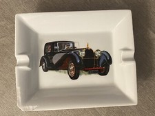 Automobilia Automobile cendrier porcelaine Licorne publicitaire Bugatti Royale