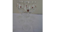 6 GRANDS VERRES A DEGUSTATION FORME TULIPE  BENEDICTINE  H : 19,2 CM