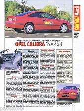 PUBLICITE ADVERTISING 105  1990  OPEL   la Calibra 16V 4X4