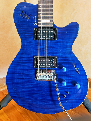 Godin lgxt trans blue aaa - trans,