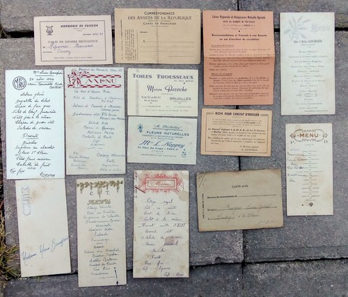 Vintage lot ancien papier - ,
