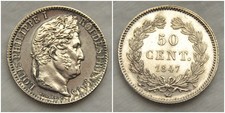 50 Centimes Louis-Philippe 1847 A Paris FDC