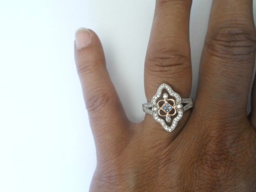 Bague argent massif - en,