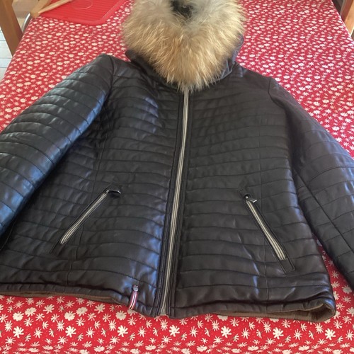 Blouson cuir fourrure oakwood - cuir,