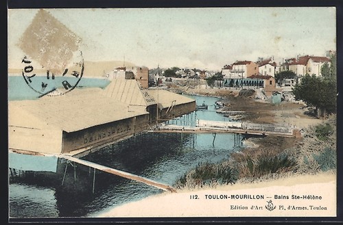 Cpa toulon mourillon bains - toulon-mourillon,,