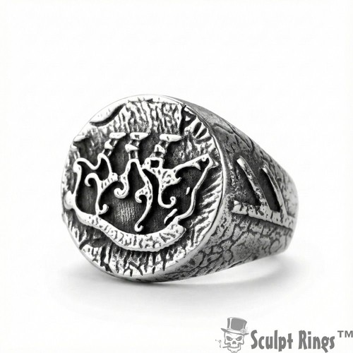 Bague chevalière emblème