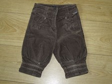 Pantacourt velours marron