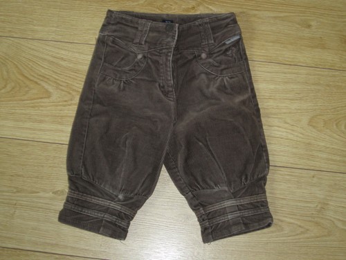 Pantacourt velours marron