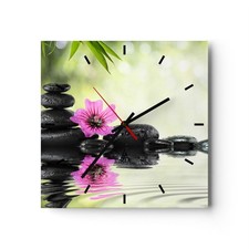 Horloge murale en verre