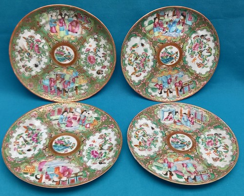 Lot 4 antique polychrome - /,