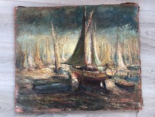 Beau Tableau HST XXème Marine