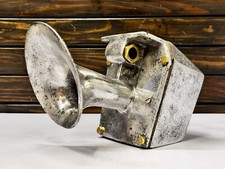 Corne électrique ancienne rustique support mural bateau métal aluminium déco ...