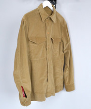 Veste vintage homme PRADA boutons velours blazer rouge onglet beige coton...