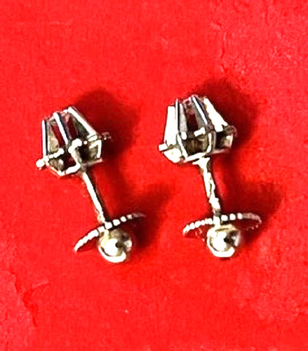 Boucles oreilles blanc 18 - or,