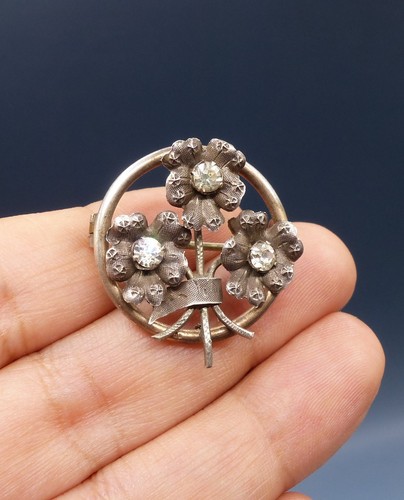 Ancienne broche argent - broche, massif