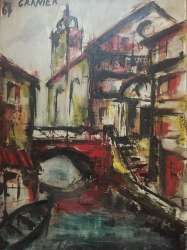 Gouache sur toile - du, xxem