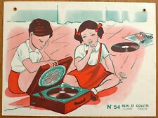 Planche Scolaire Rémi et Colette 40x30 Double Face N°54 & 27