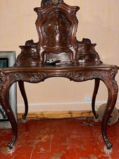 Magnifique secrétaire ou "bureau de dame", par Xavier Borgey, 1890