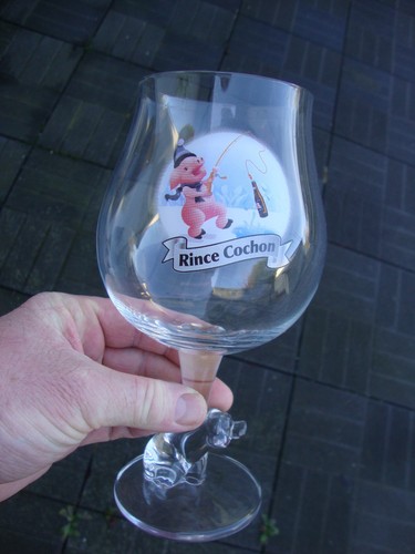 Rare verre rince - rince, cochon
